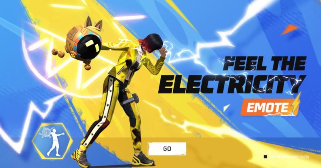 Free Fire Feel The Electricity Emote – March 2025 Event